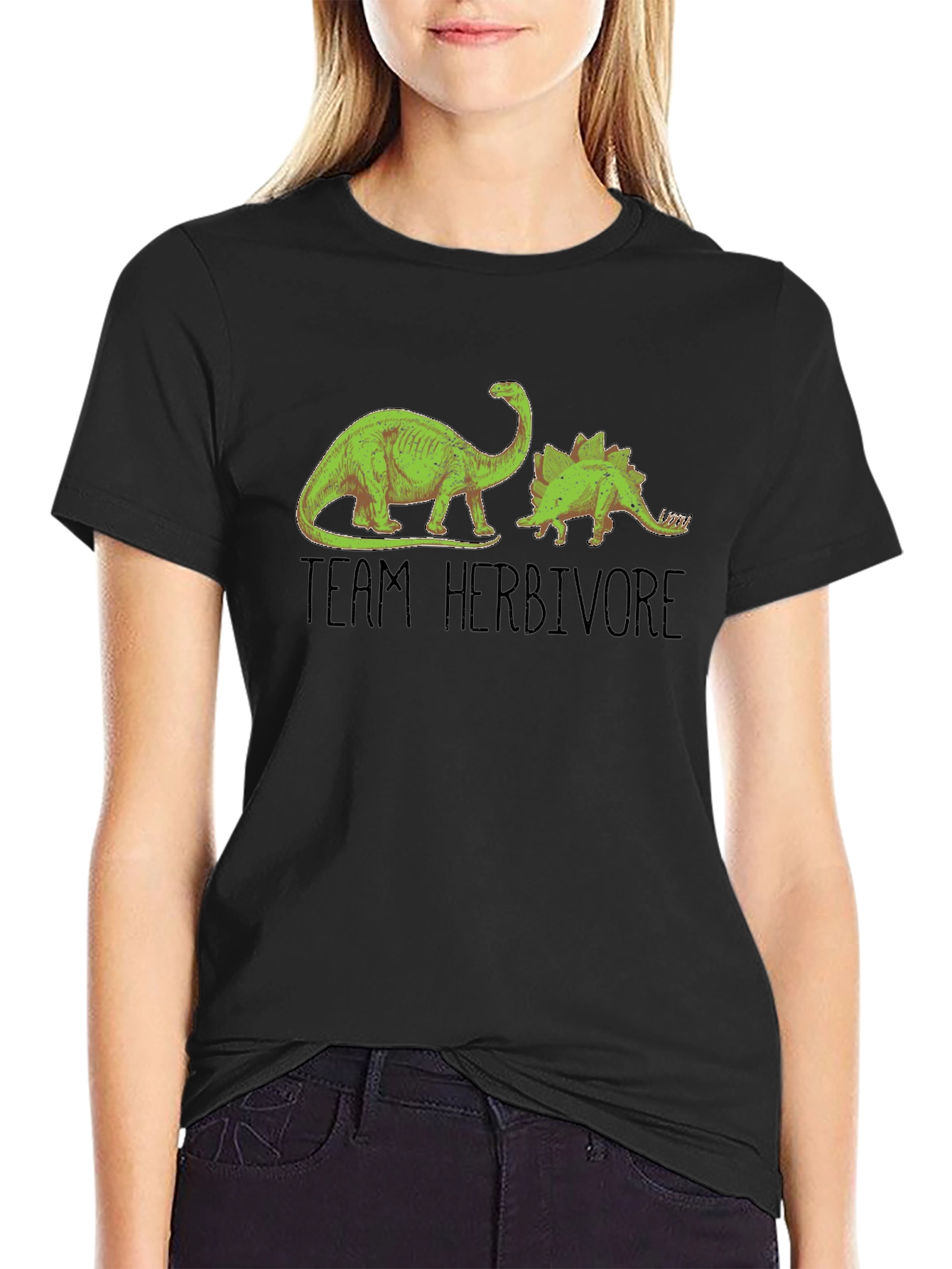 Team Herbivore Dinosaur Graphic T-Shirt