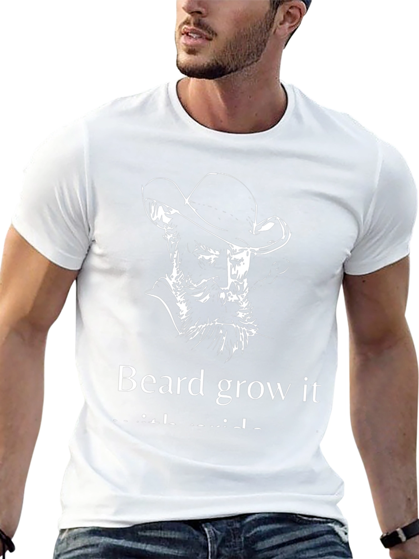 Beard Grow T-Shirt - Cowboy Graphic Tee