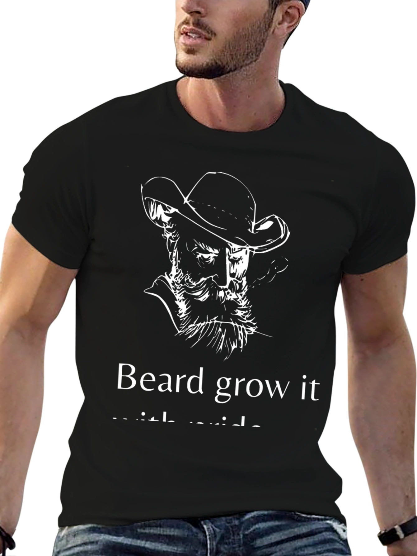 Beard Grow T-Shirt - Cowboy Graphic Tee
