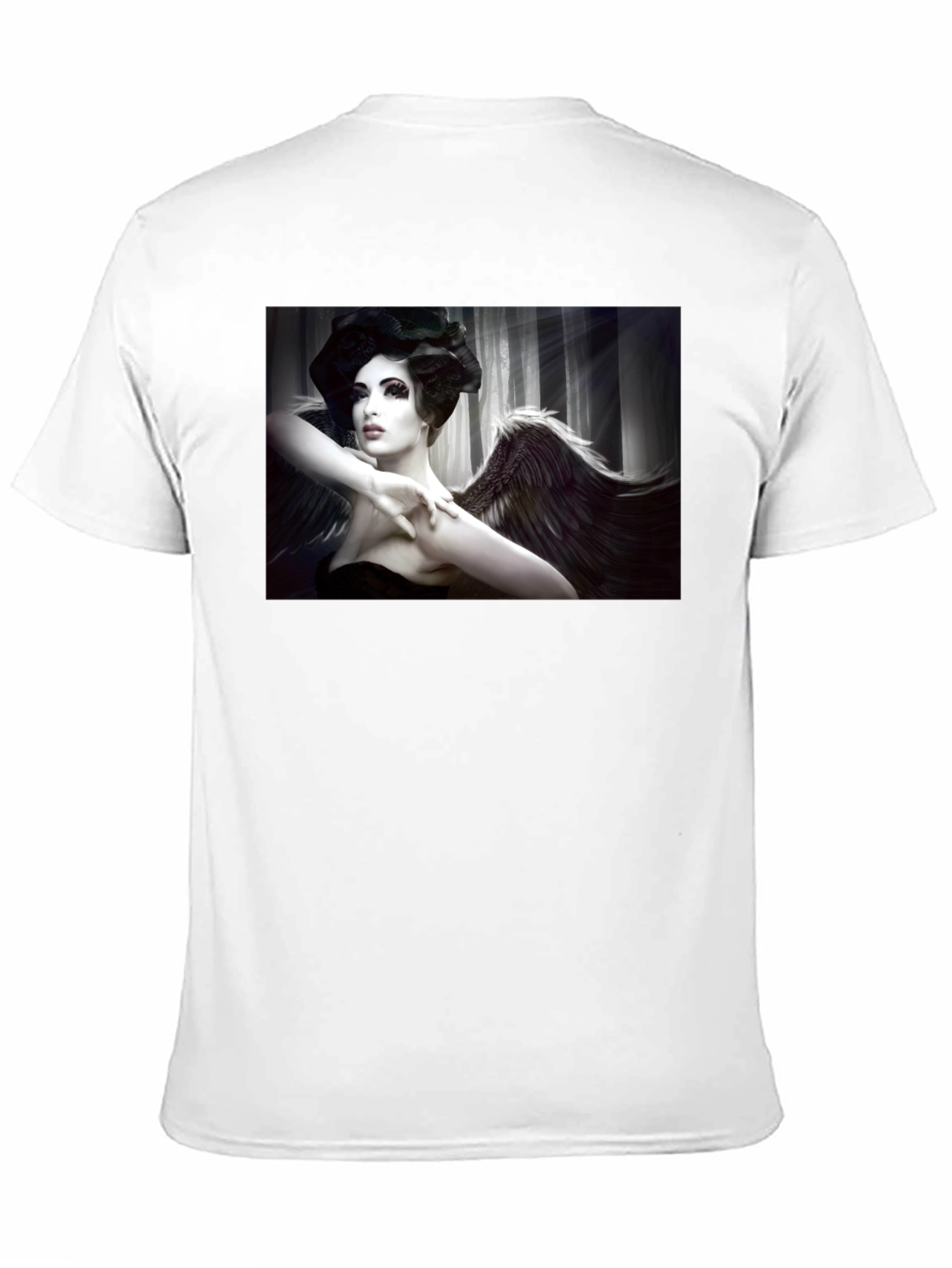 Angel Wings Graphic Black Tee