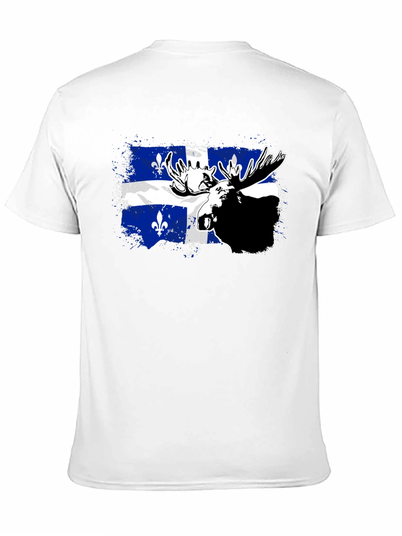 Quebec Moose T-Shirt - Mens Black Tee