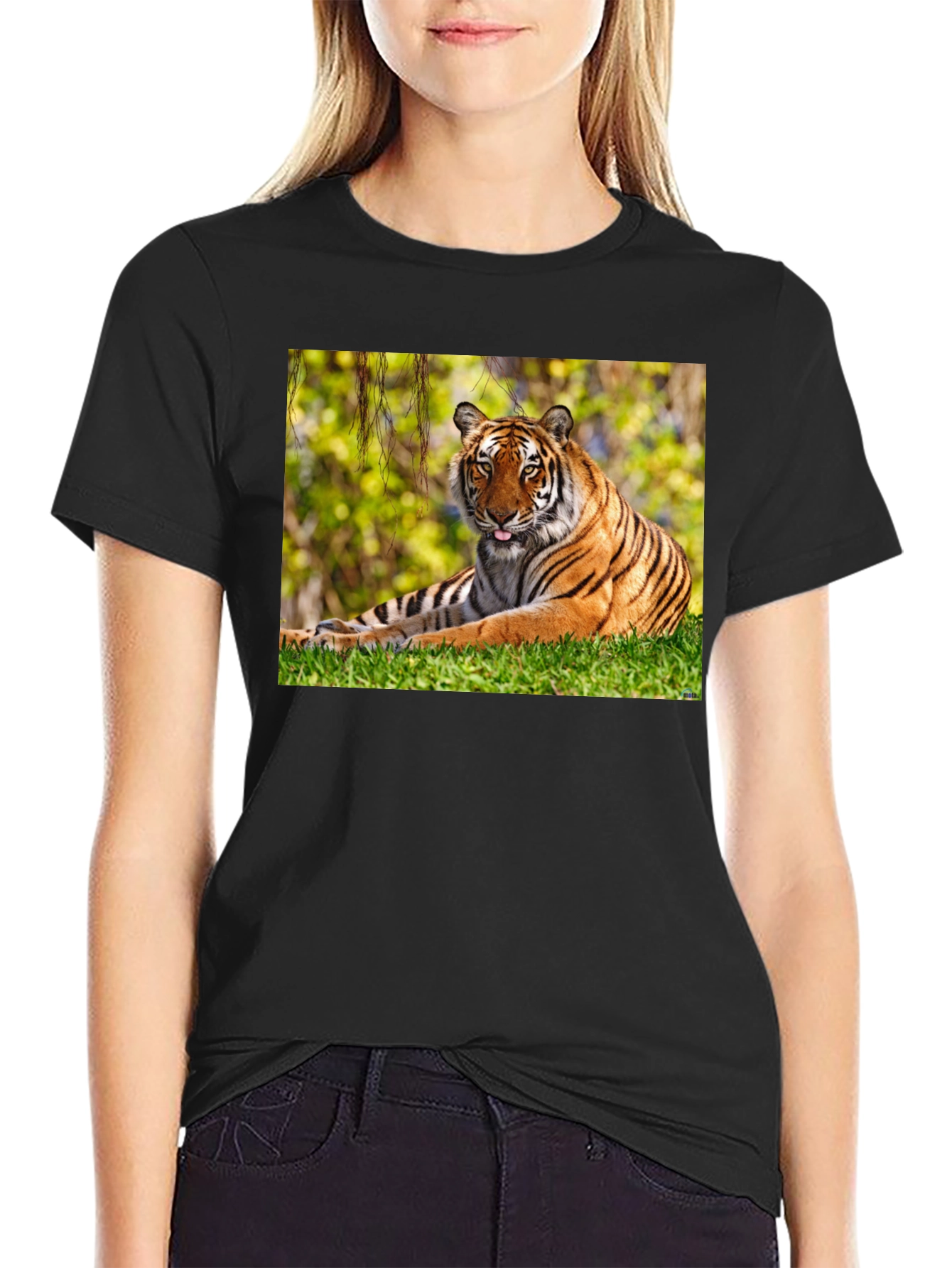 Tiger Graphic Black T-Shirt