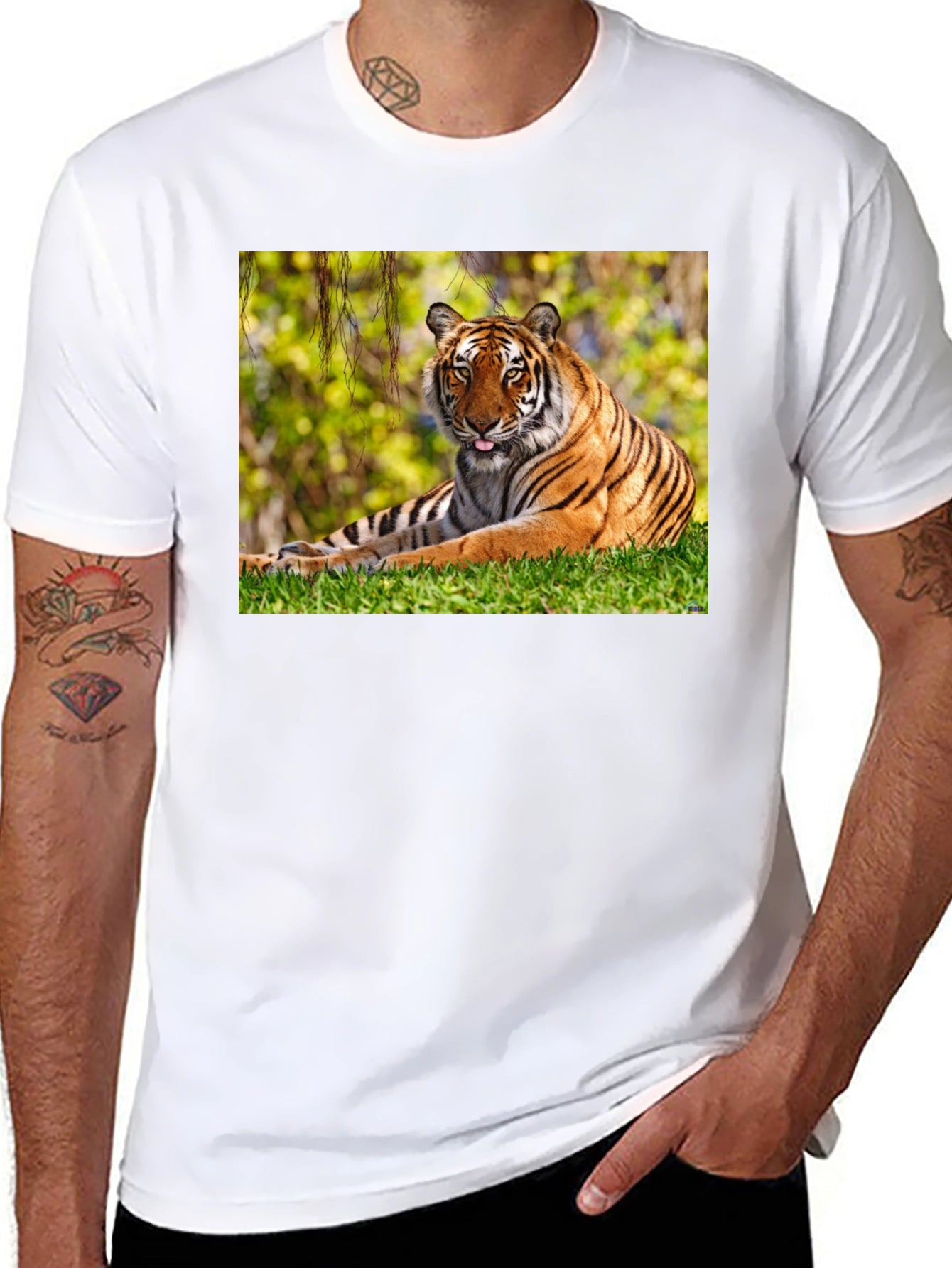 Tiger Graphic Black T-Shirt