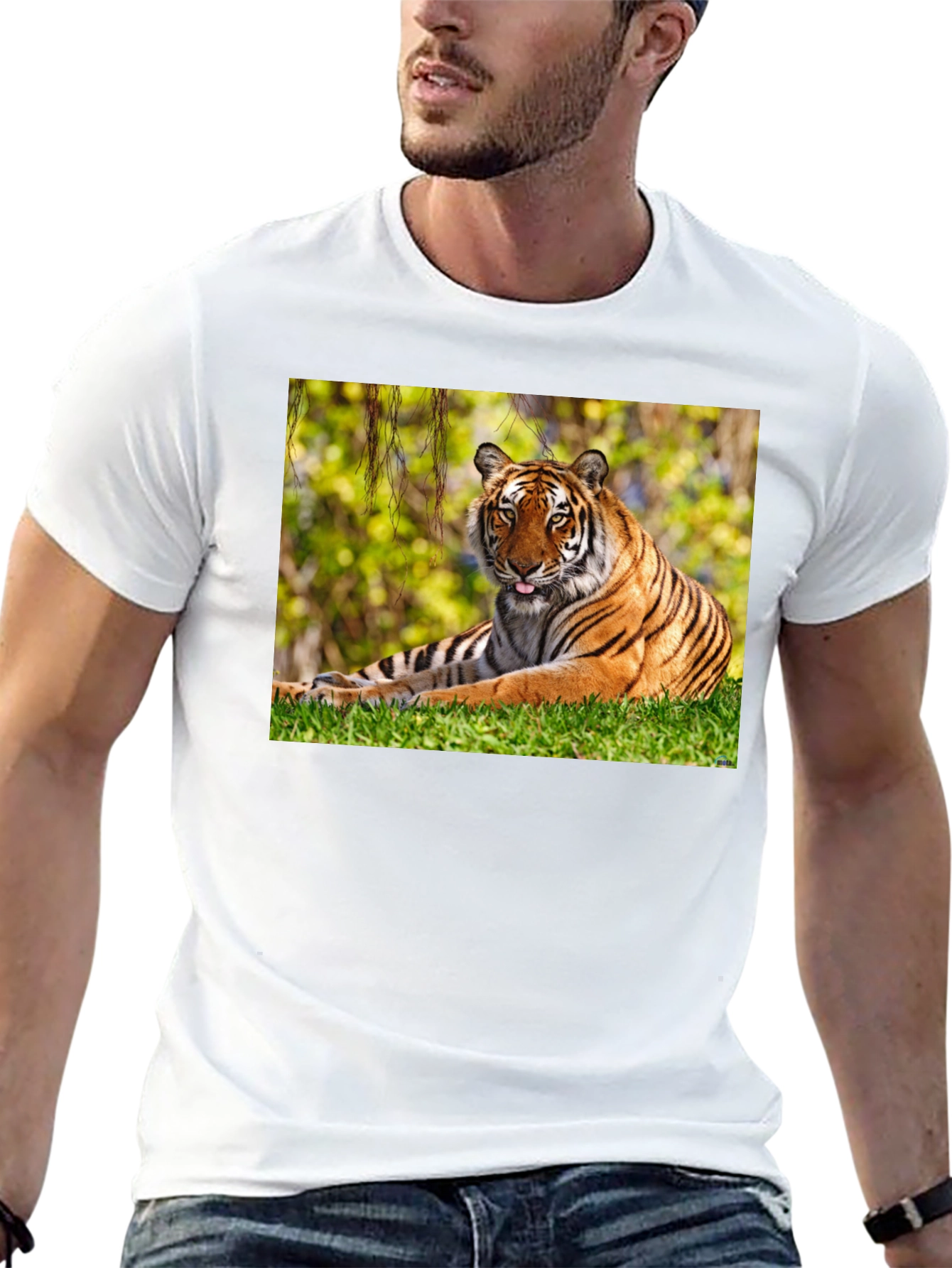 Tiger Graphic Black T-Shirt
