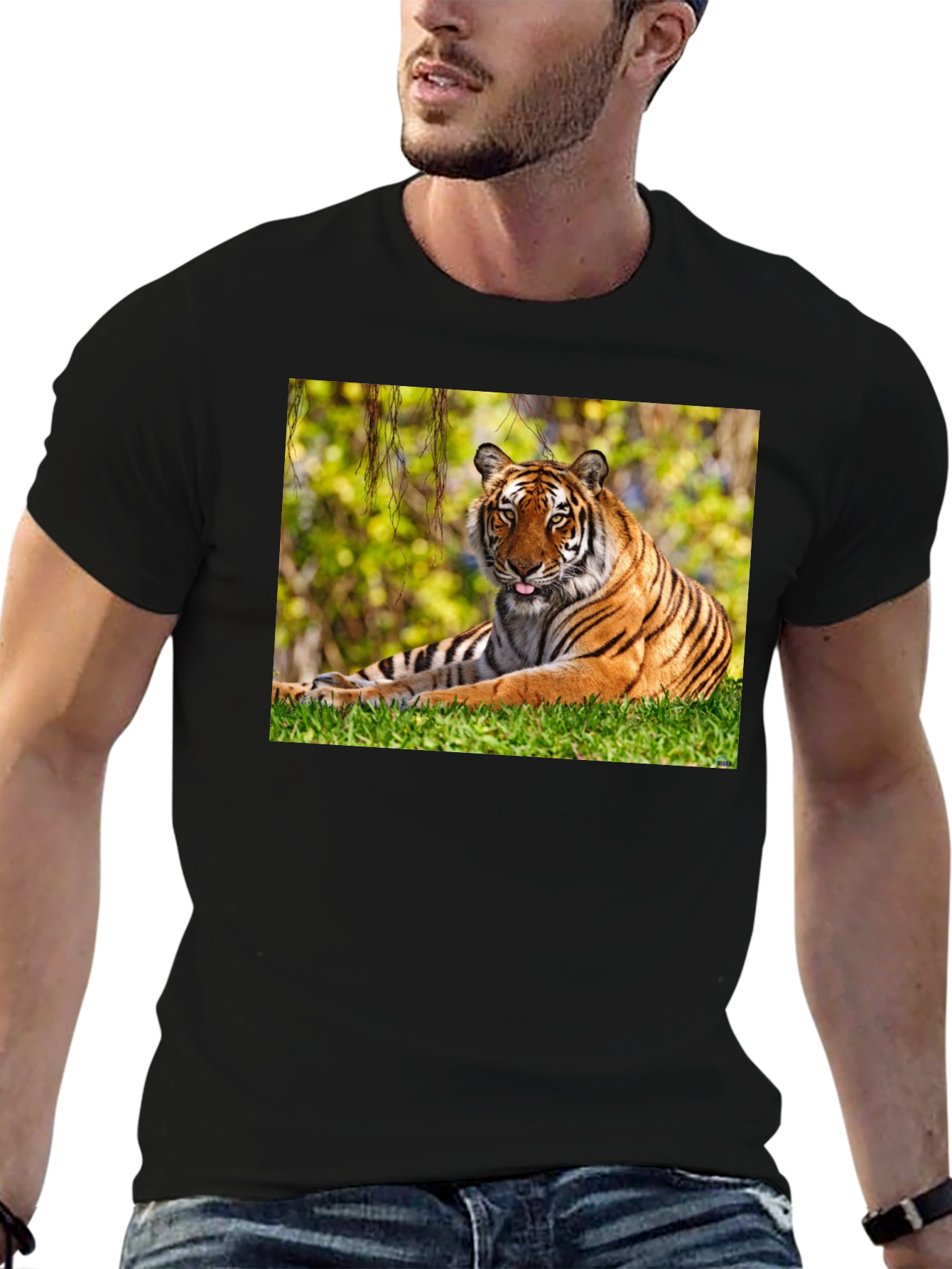 Tiger Graphic Black T-Shirt