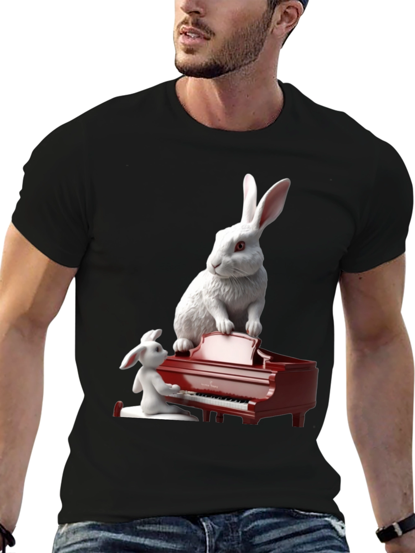 Rabbit Piano T-Shirt