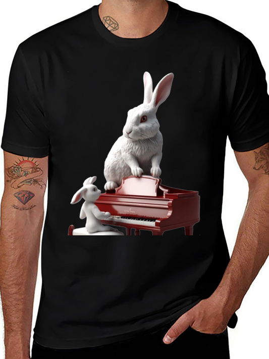 Rabbit Piano T-Shirt