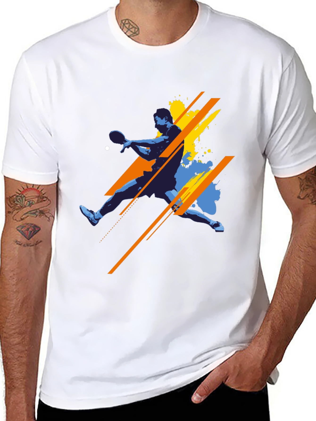 Table Tennis Graphic Tee - Stylish Sport Shirt
