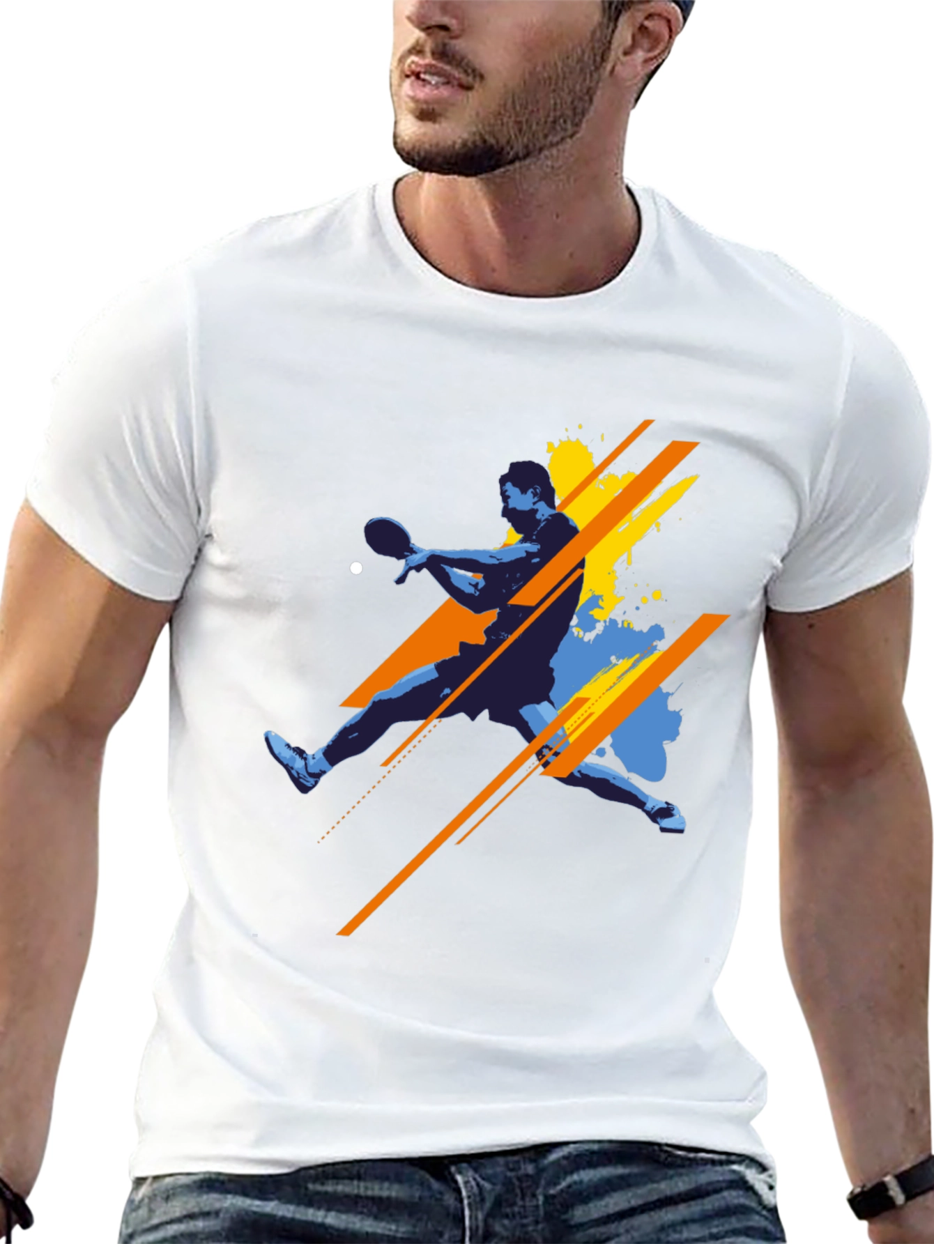 Table Tennis Graphic Tee - Stylish Sport Shirt