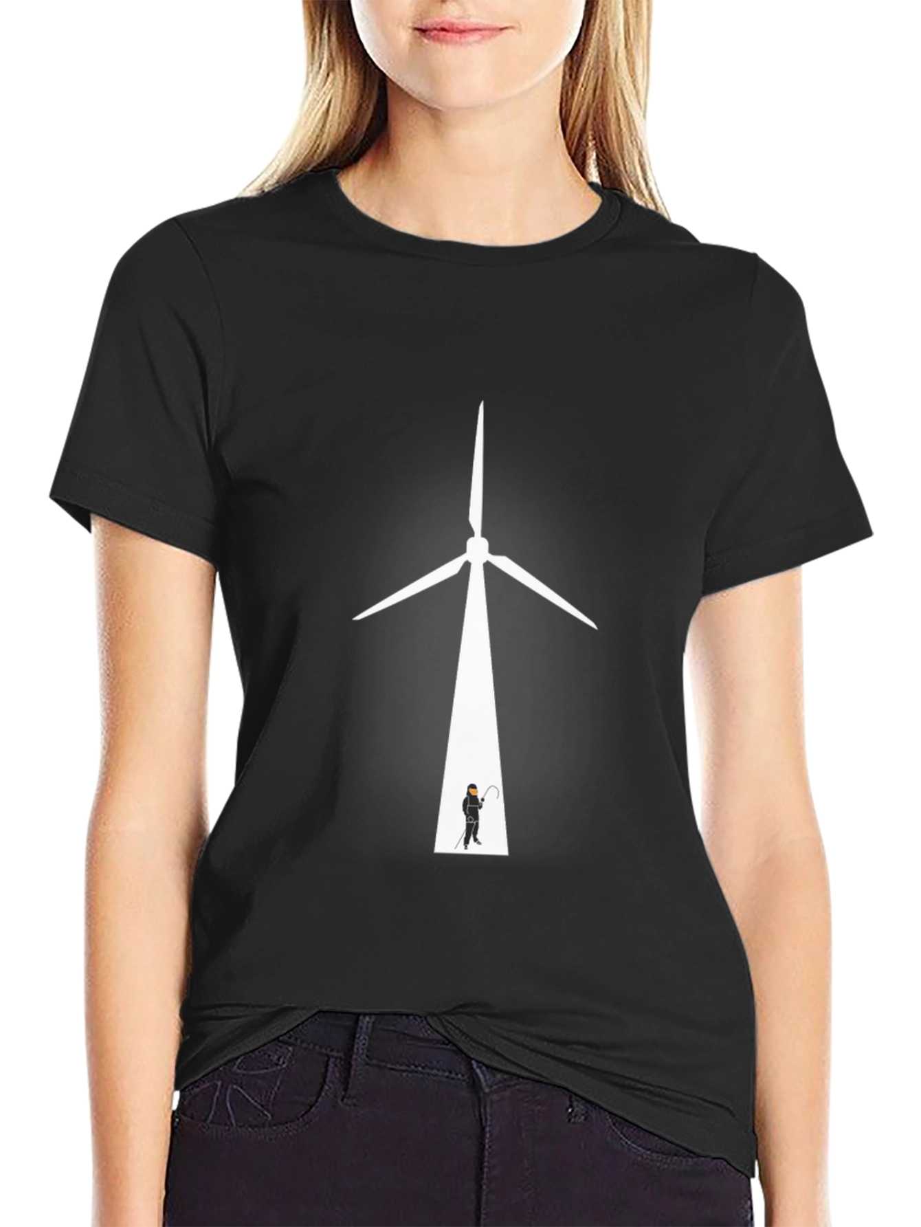 Unique Graphic Tee - Wind Turbine Design
