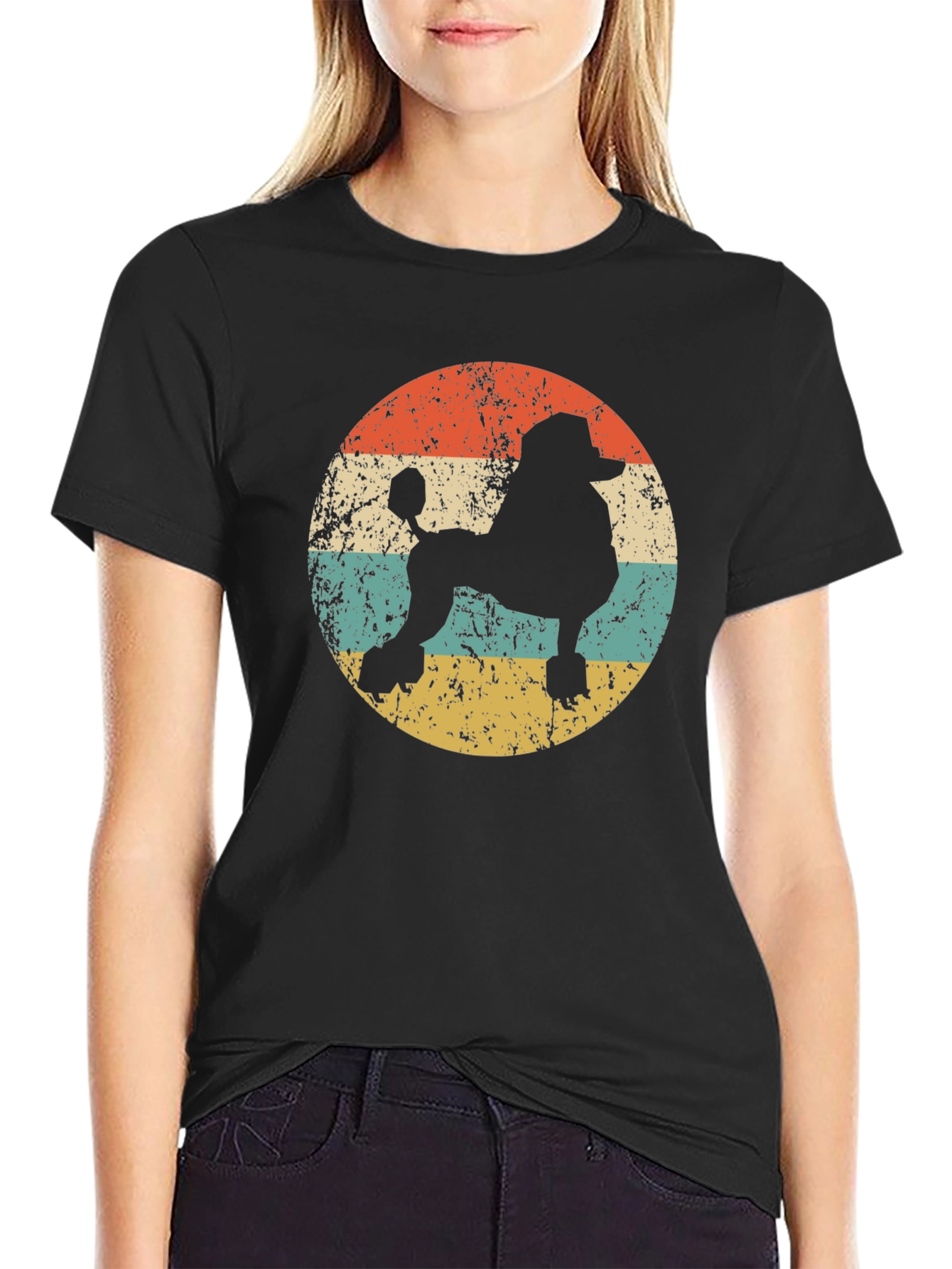 Retro Poodle Silhouette T-Shirt