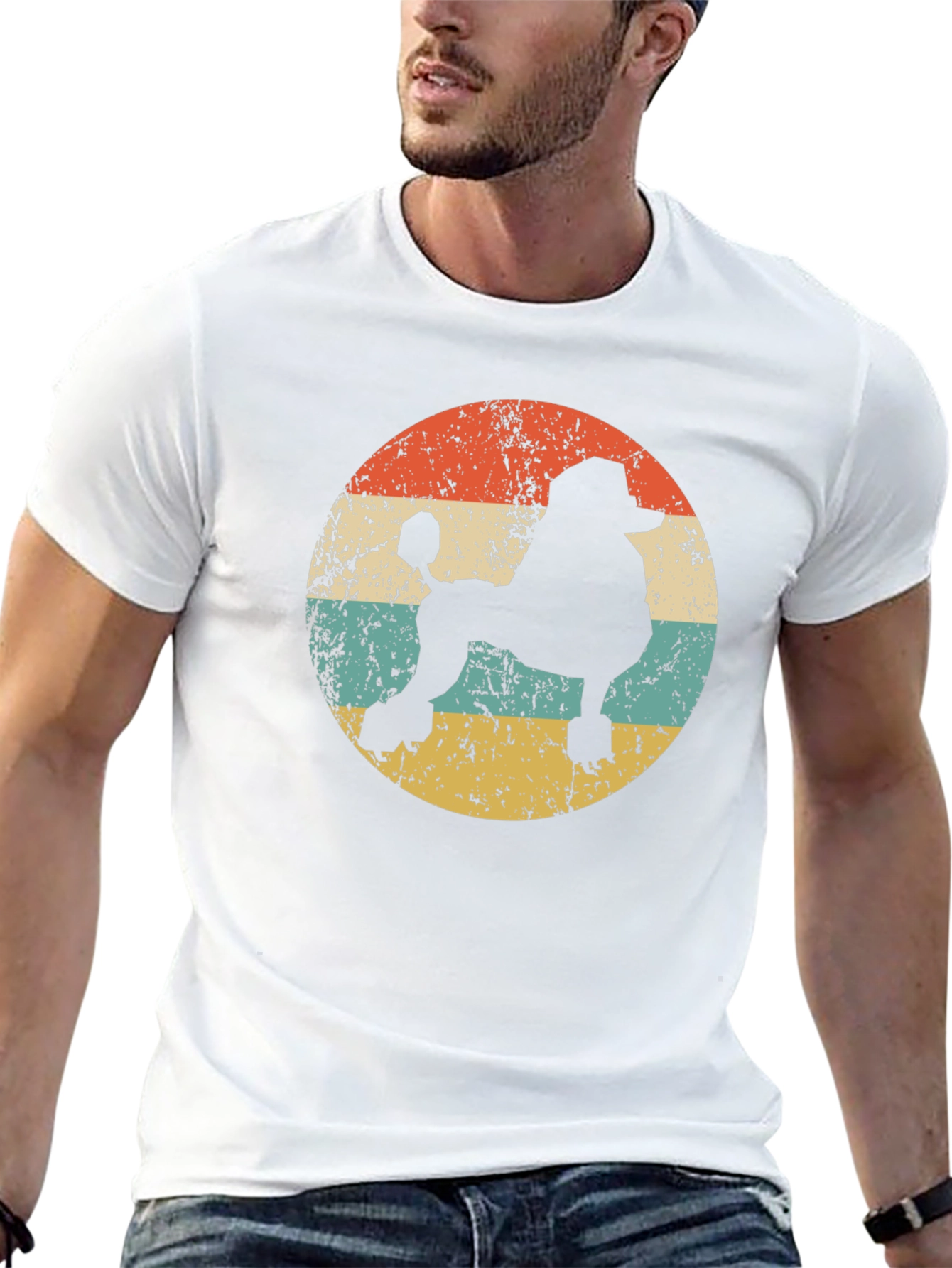 Retro Poodle Silhouette T-Shirt