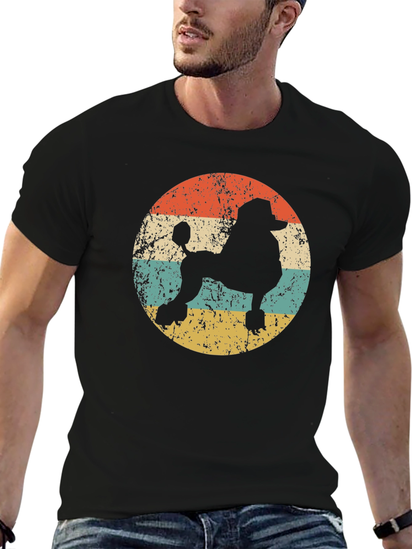 Retro Poodle Silhouette T-Shirt