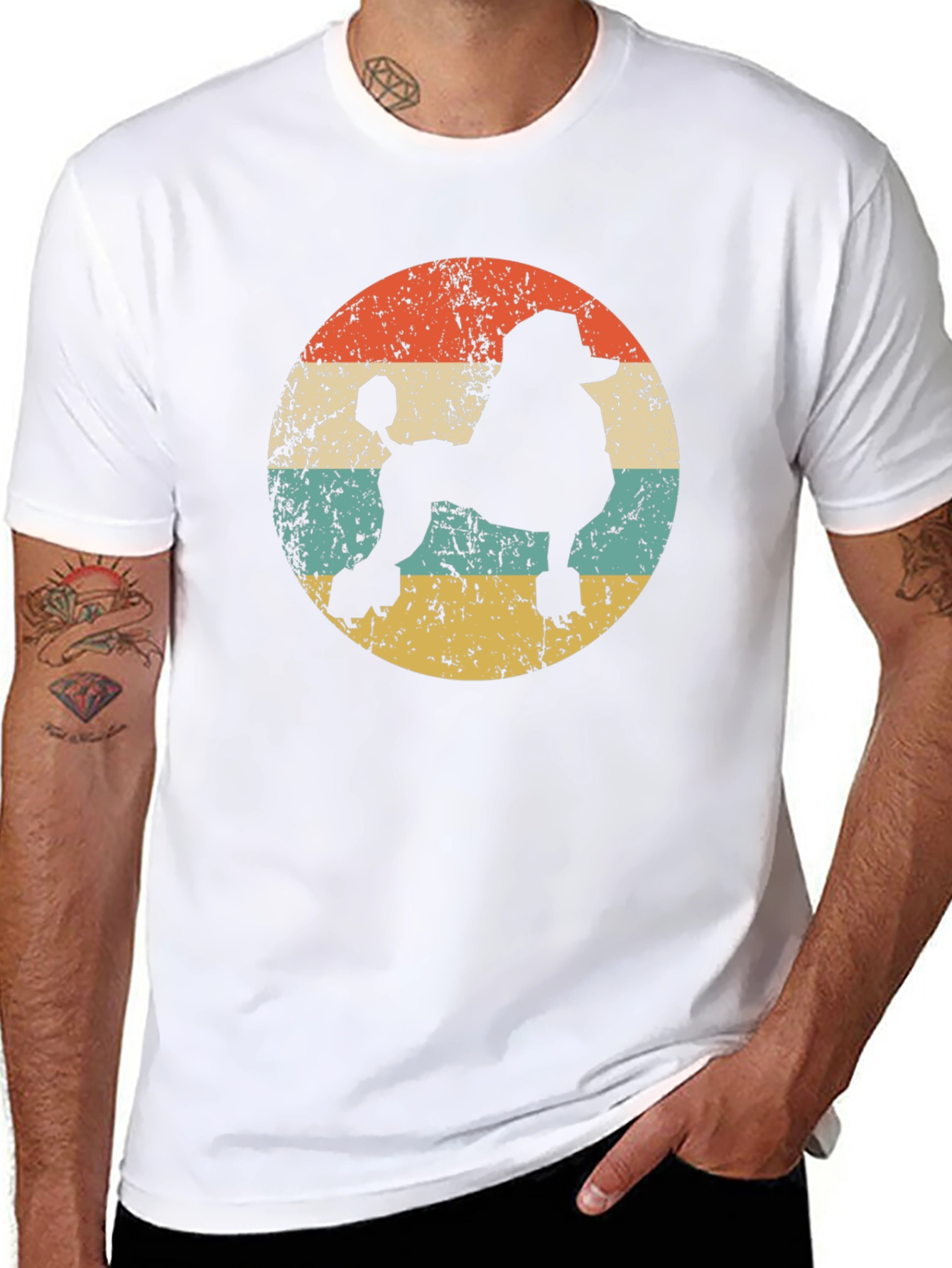 Retro Poodle Silhouette T-Shirt