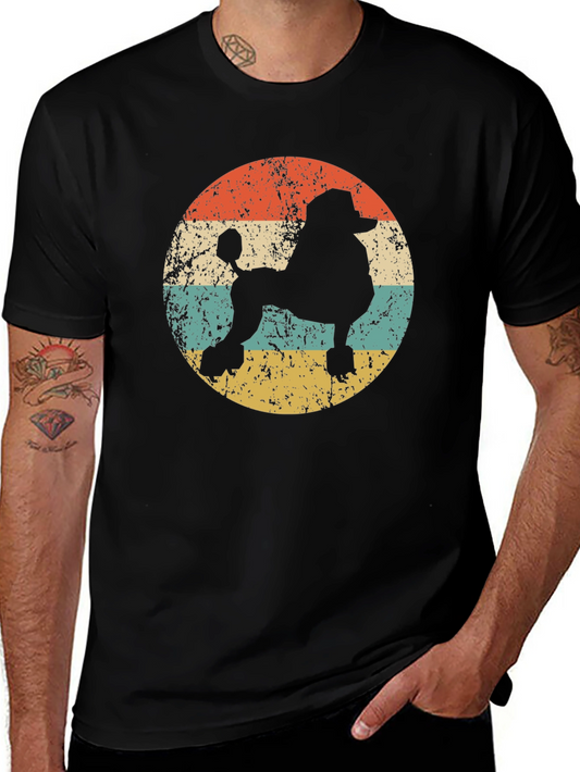 Retro Poodle Silhouette T-Shirt