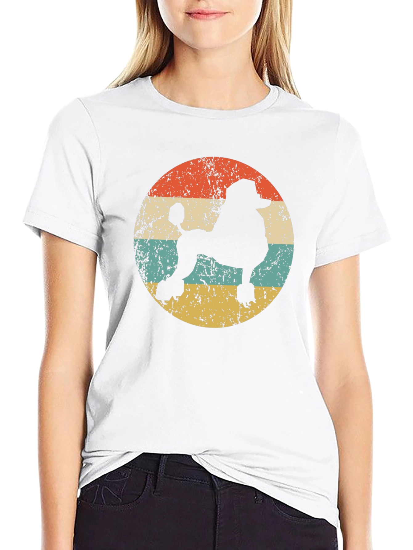 Retro Poodle Silhouette T-Shirt