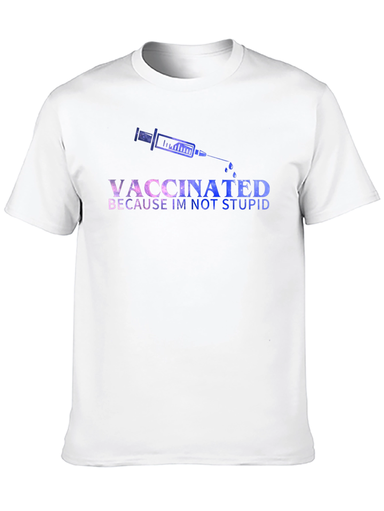 Vaccinated Tee: Im Not Stupid Graphic Novelty T-Shirt