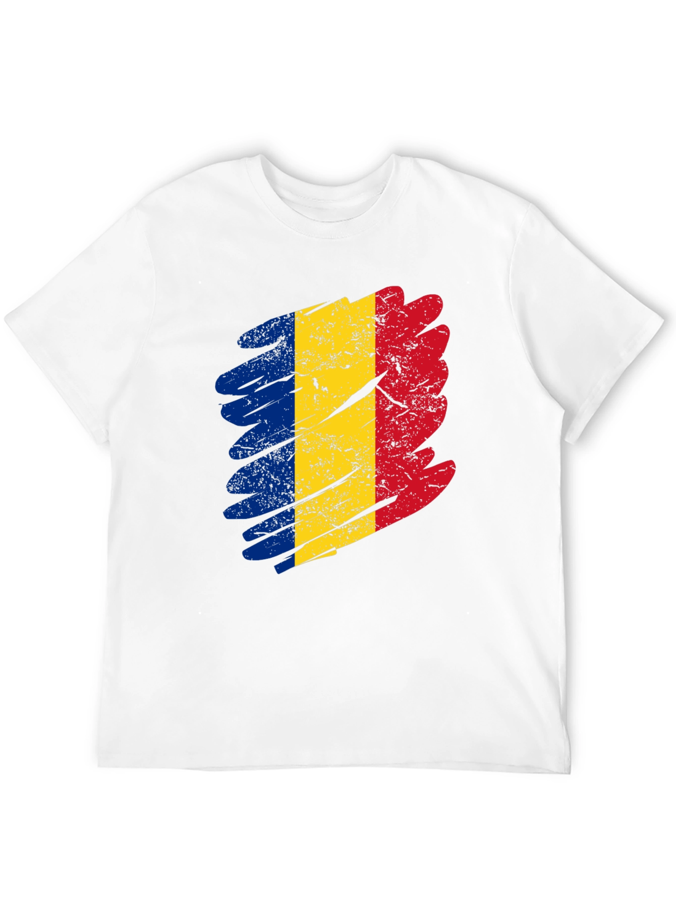 Romania Flag T-Shirt - Distressed Design