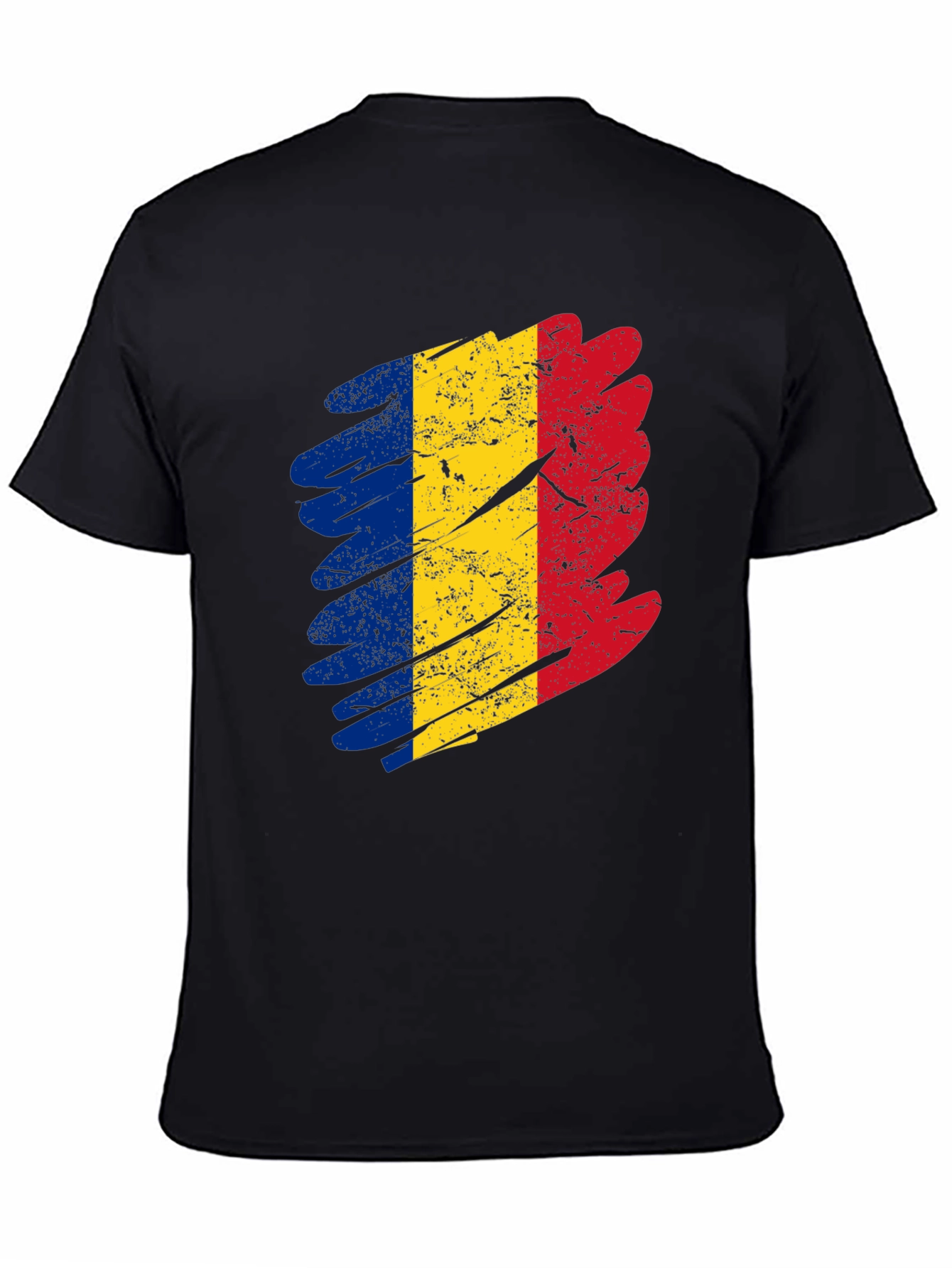 Romania Flag T-Shirt - Distressed Design