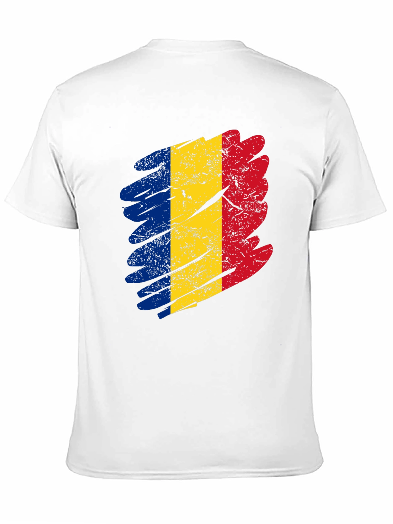 Romania Flag T-Shirt - Distressed Design