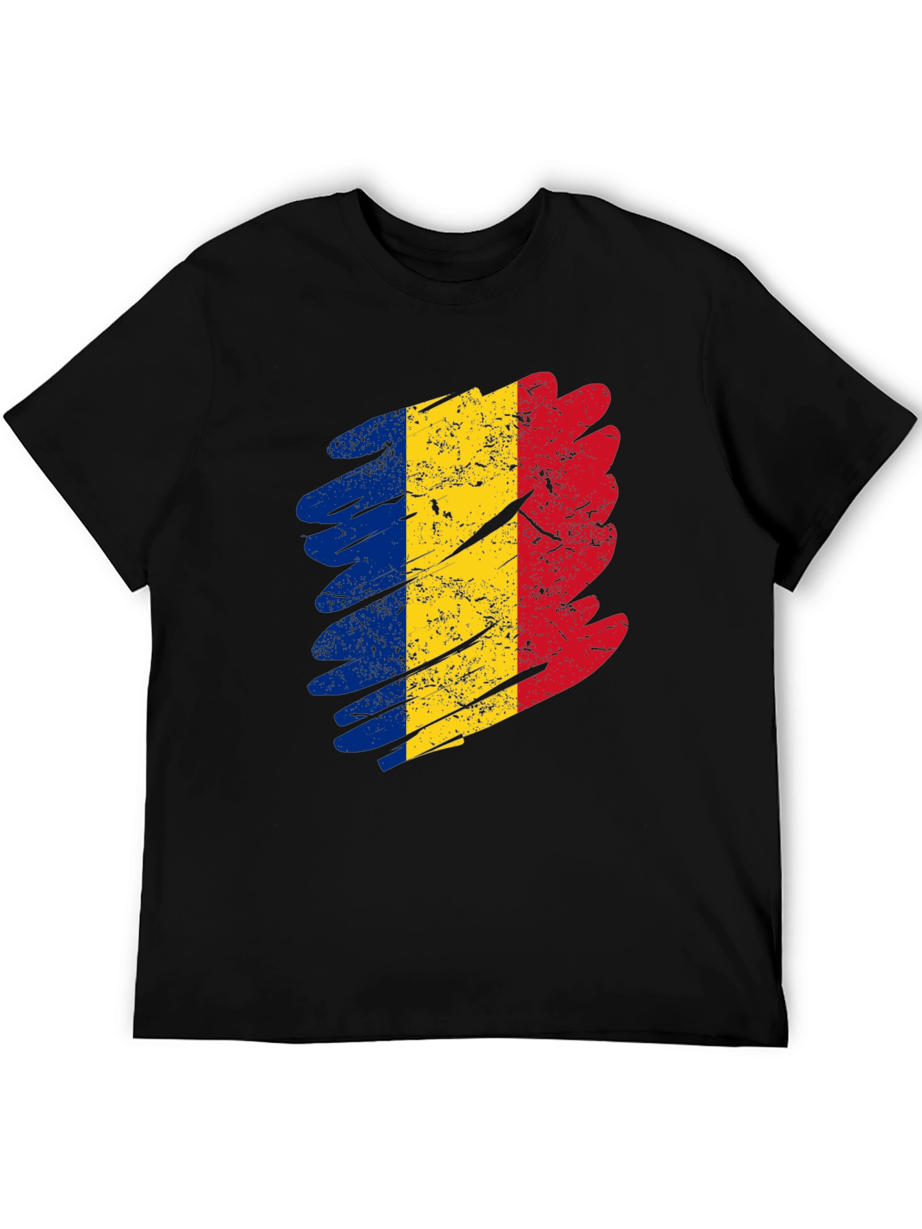 Romania Flag T-Shirt - Distressed Design