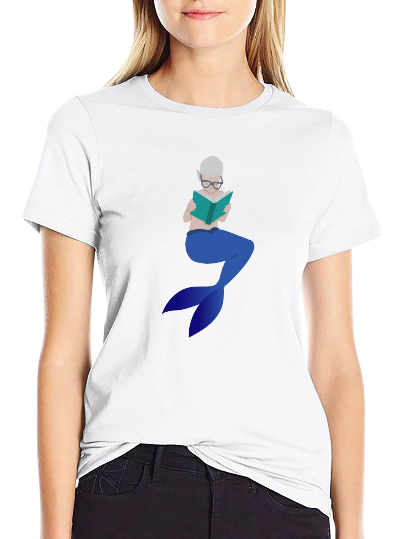 Bookish Mermaid Tee - Stylish & Unique Graphic T-Shirt