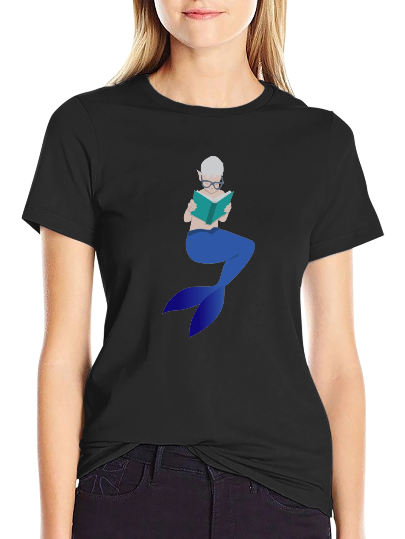 Bookish Mermaid Tee - Stylish & Unique Graphic T-Shirt