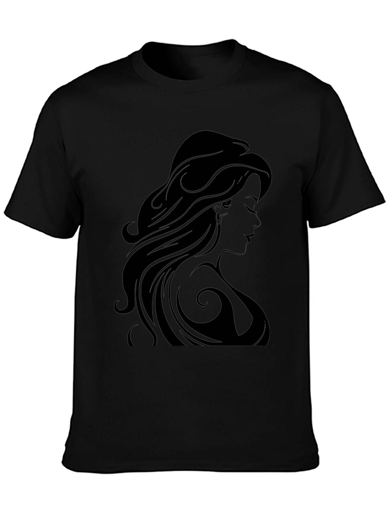 Silhouette Woman Black Graphic Tee