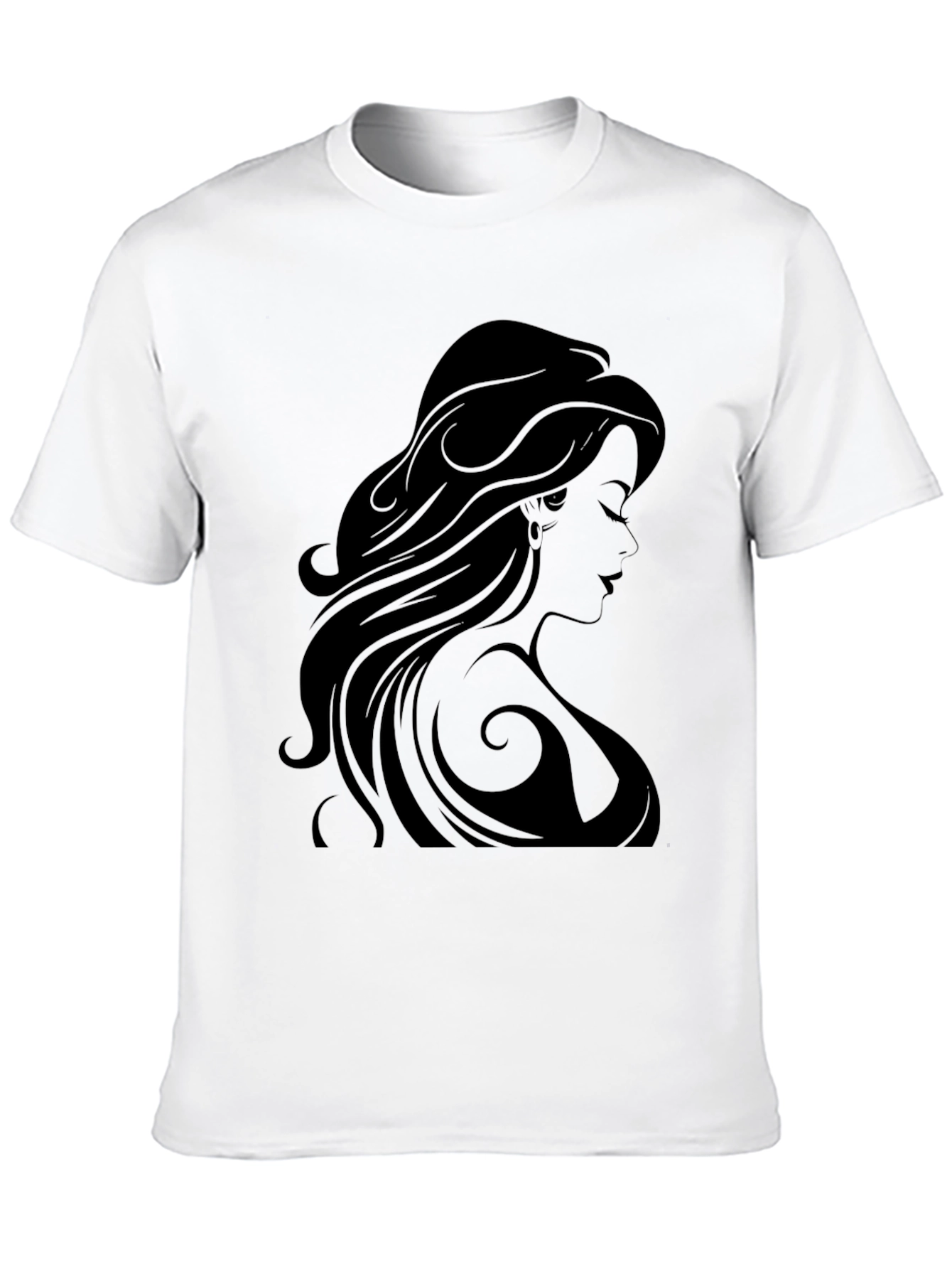 Silhouette Woman Black Graphic Tee