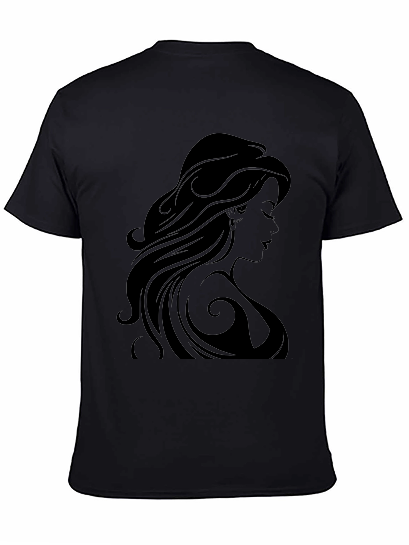 Silhouette Woman Black Graphic Tee