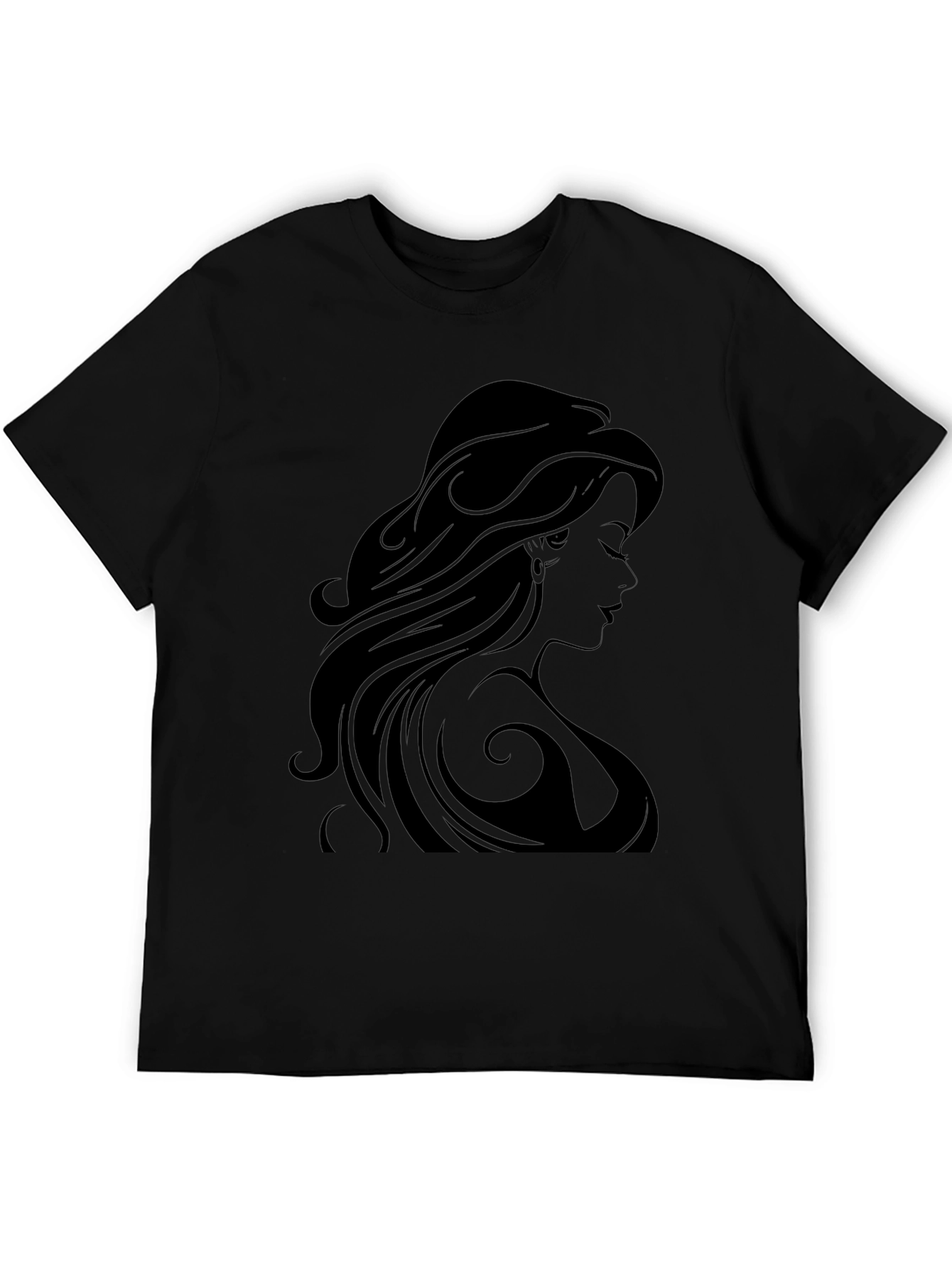 Silhouette Woman Black Graphic Tee