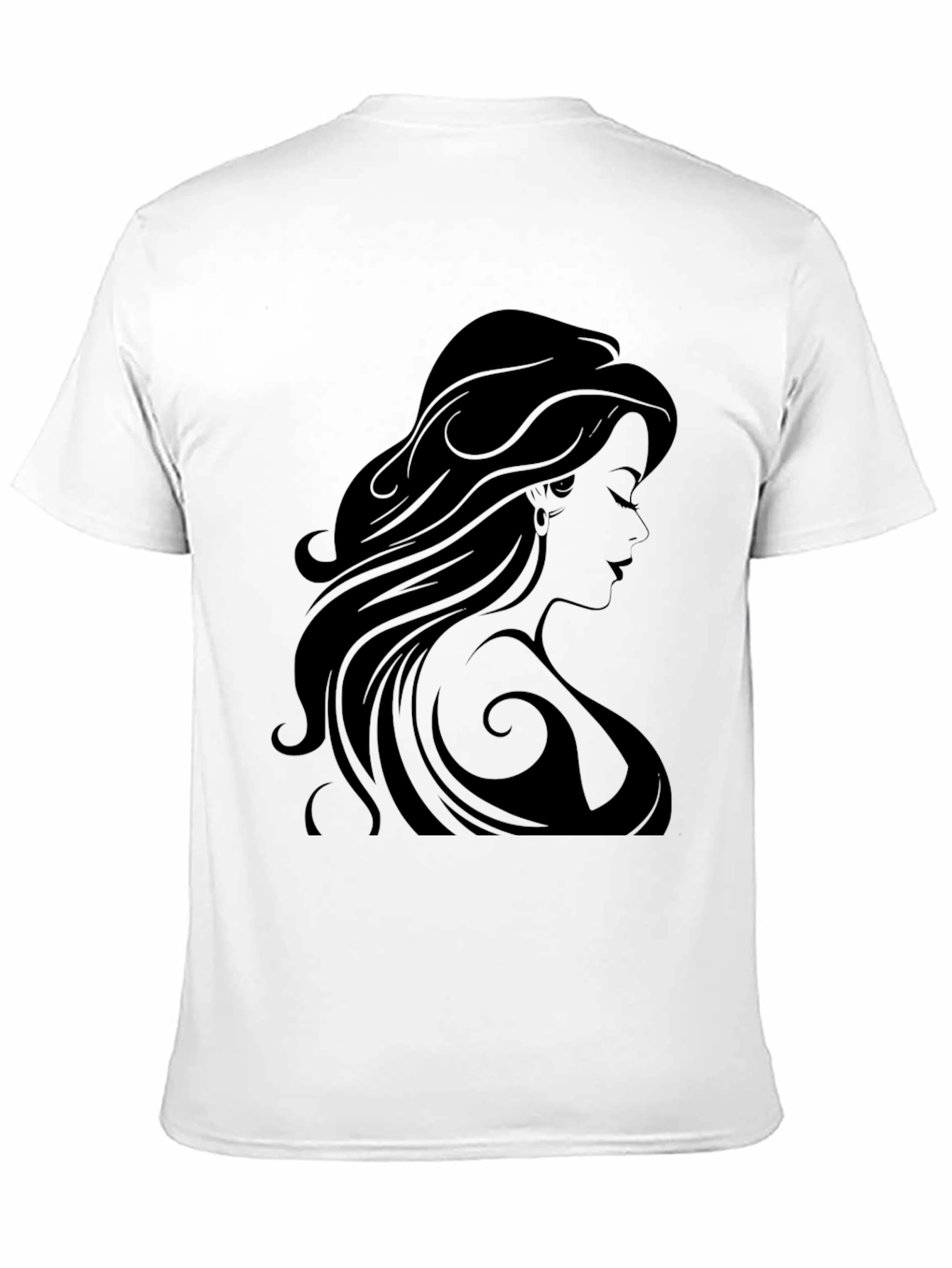 Silhouette Woman Black Graphic Tee