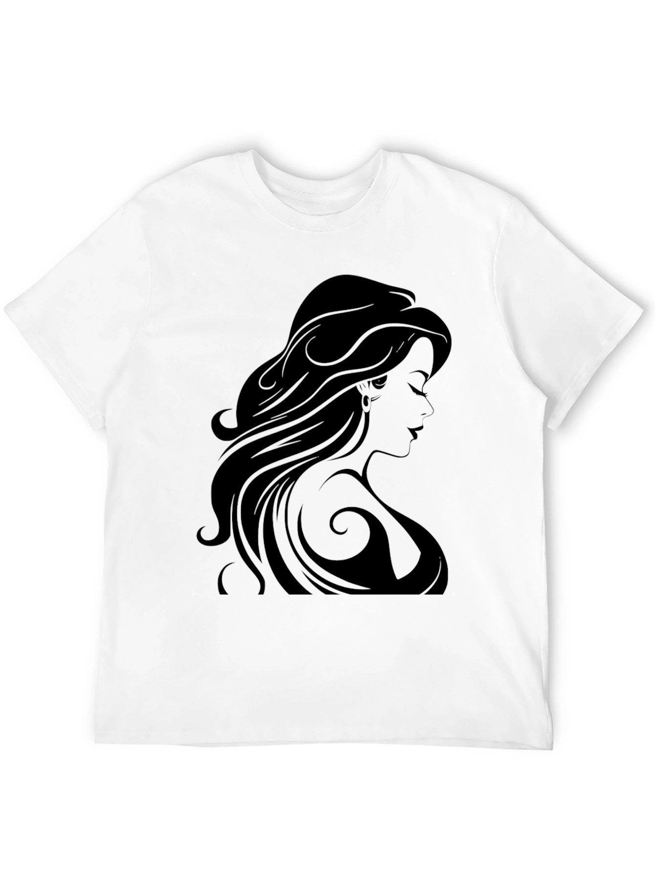 Silhouette Woman Black Graphic Tee
