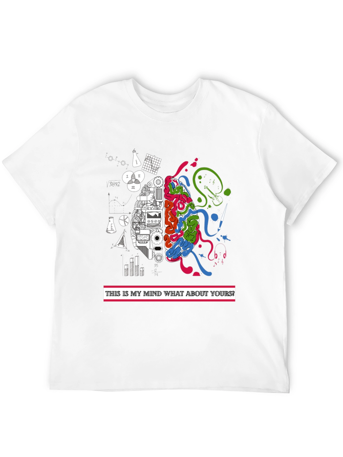 Brain Power T-Shirt: Analytical & Creative Mind