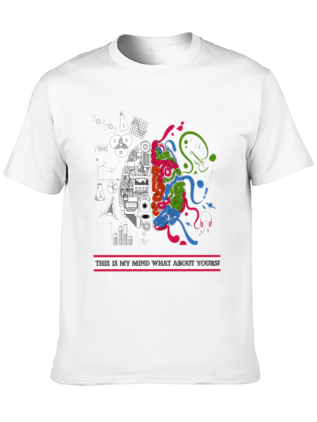 Brain Power T-Shirt: Analytical & Creative Mind