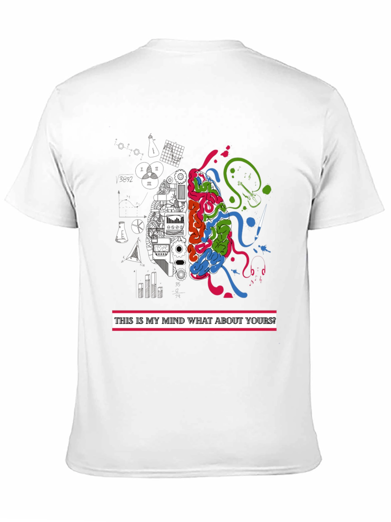 Brain Power T-Shirt: Analytical & Creative Mind