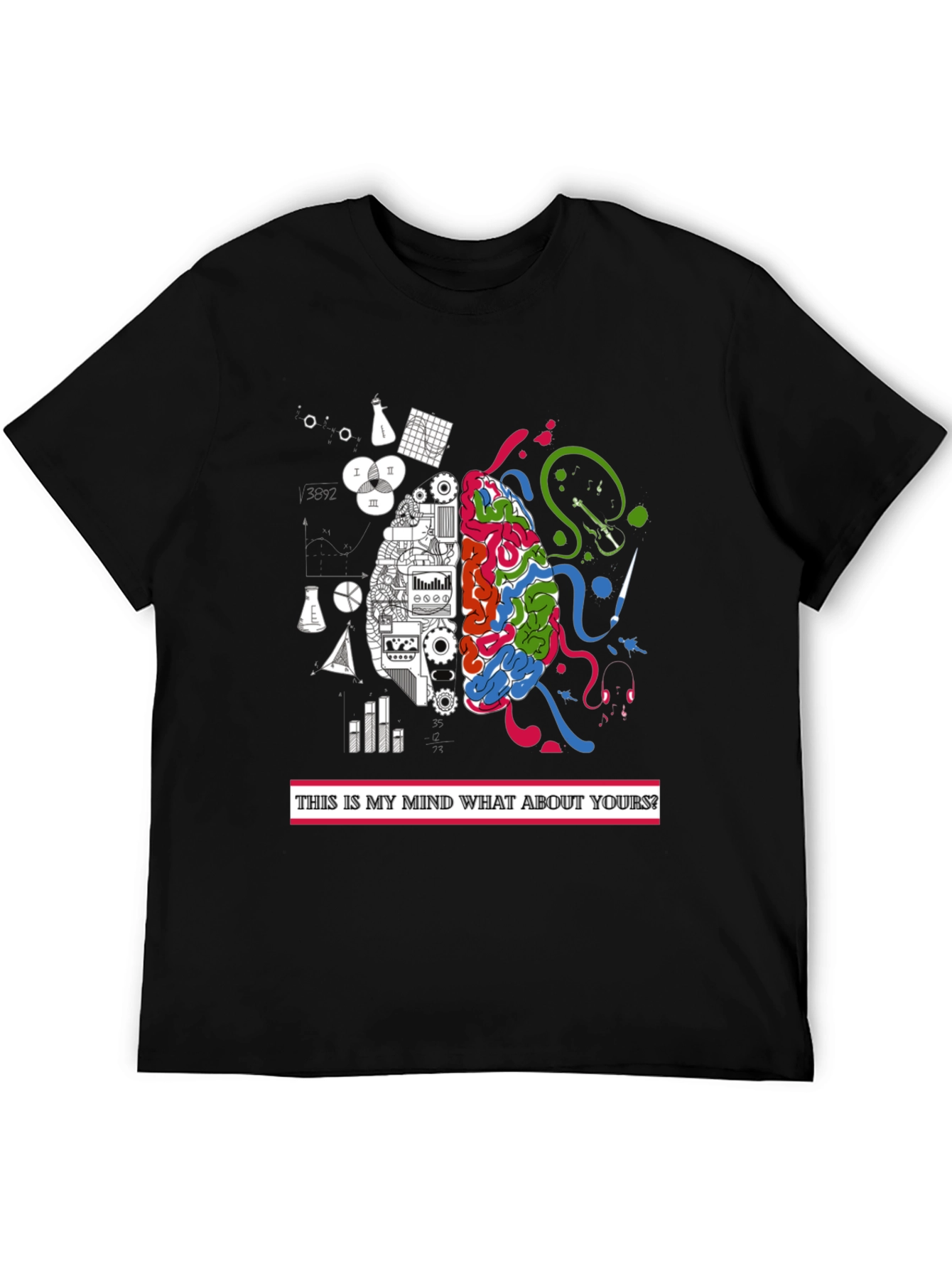 Brain Power T-Shirt: Analytical & Creative Mind