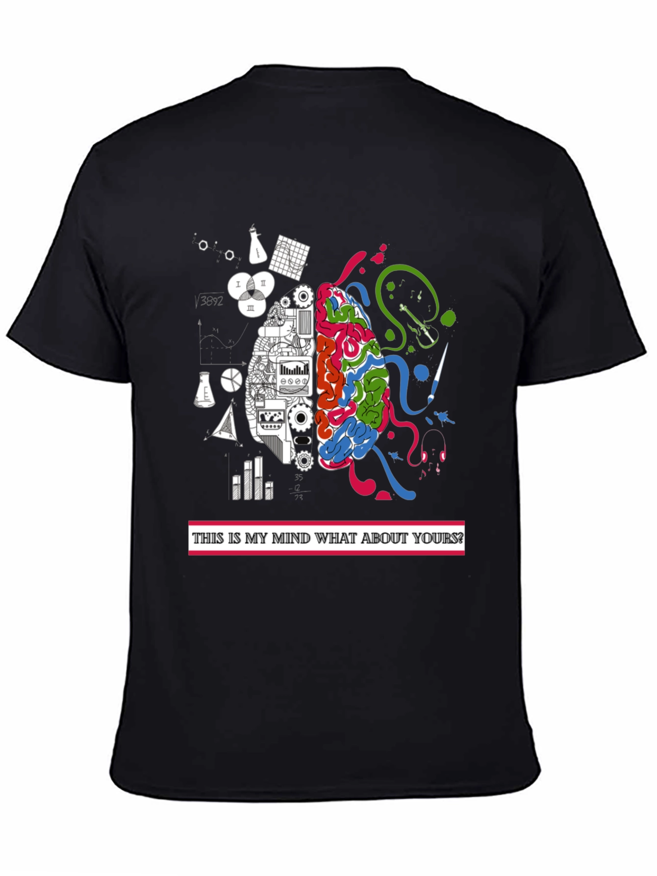 Brain Power T-Shirt: Analytical & Creative Mind