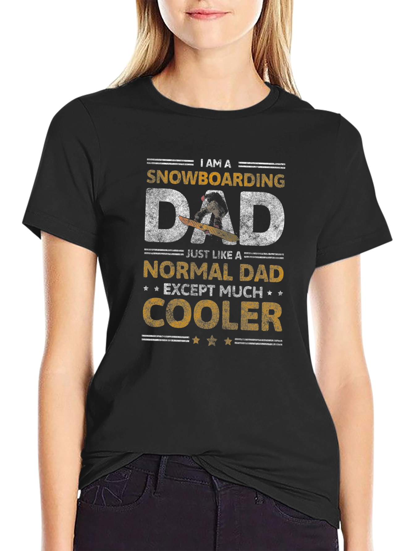 Snowboarding Dad T-Shirt - Cool Dad Tee