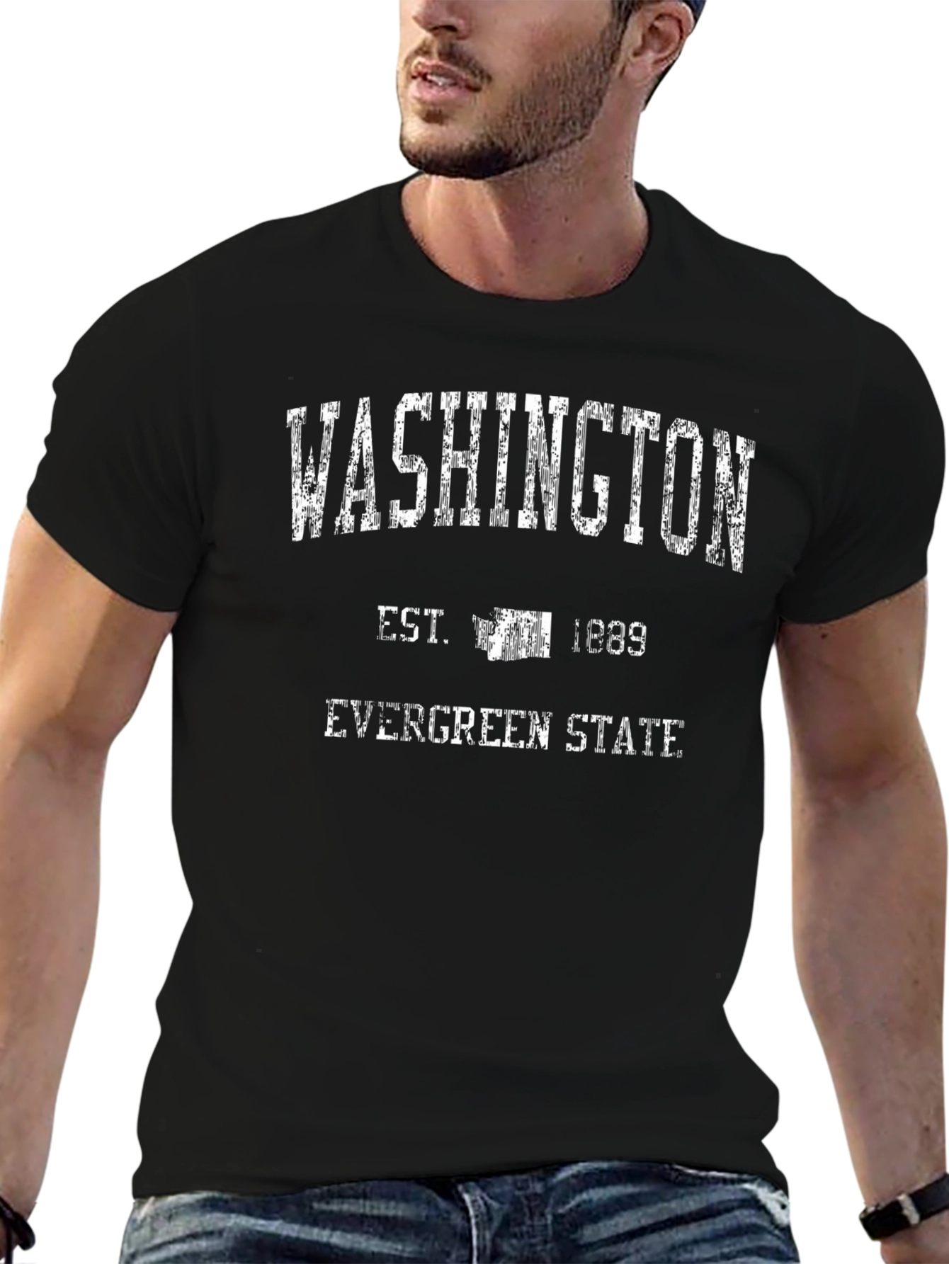 Washington State T-Shirt Evergreen State EST 1889