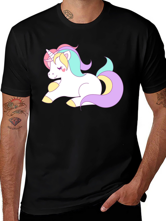 Unicorn Graphic Black T-Shirt