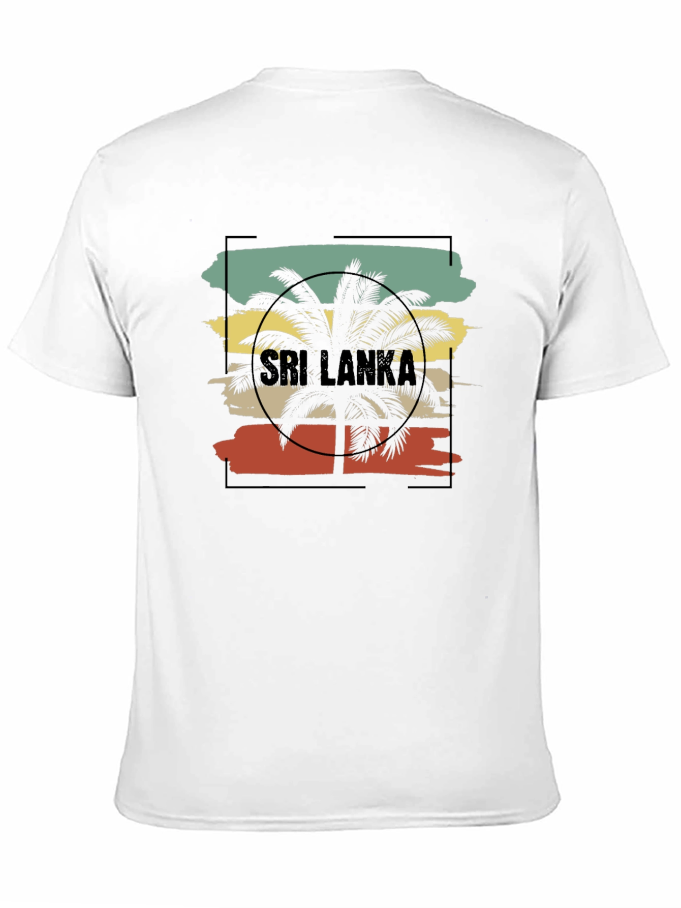 Sri Lanka Palm Tree Graphic Tee - Black