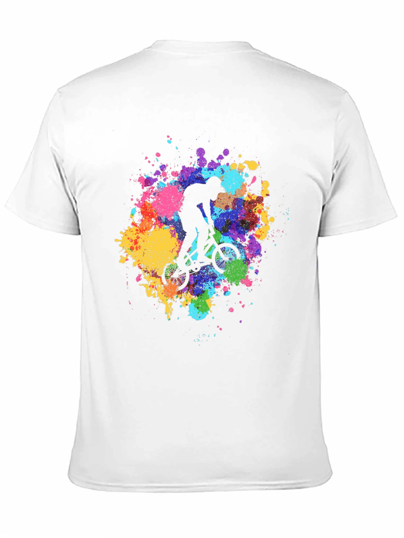 BMX Rider Splatter Graphic Tee
