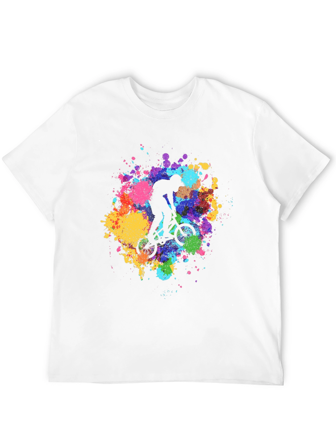 BMX Rider Splatter Graphic Tee