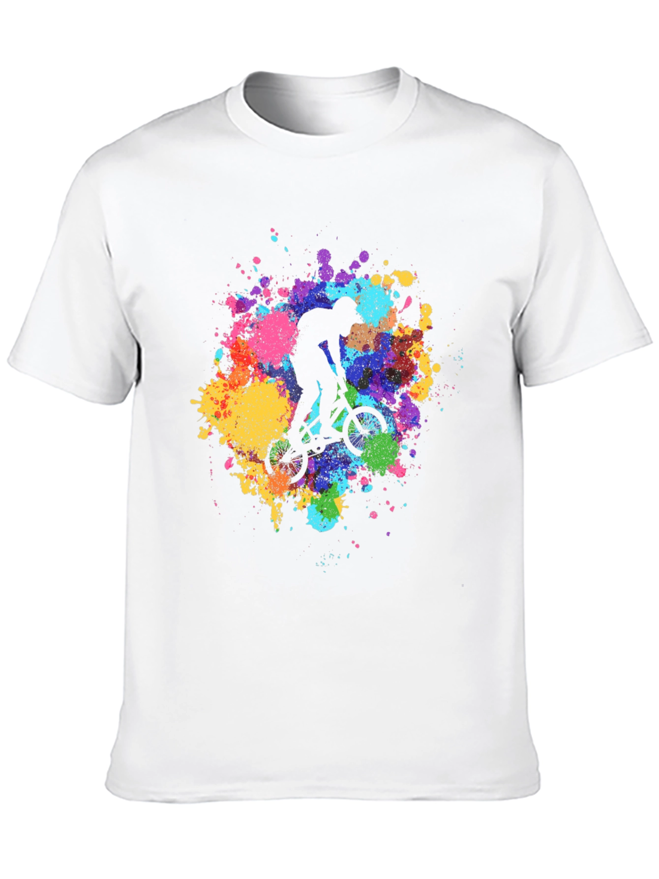 BMX Rider Splatter Graphic Tee