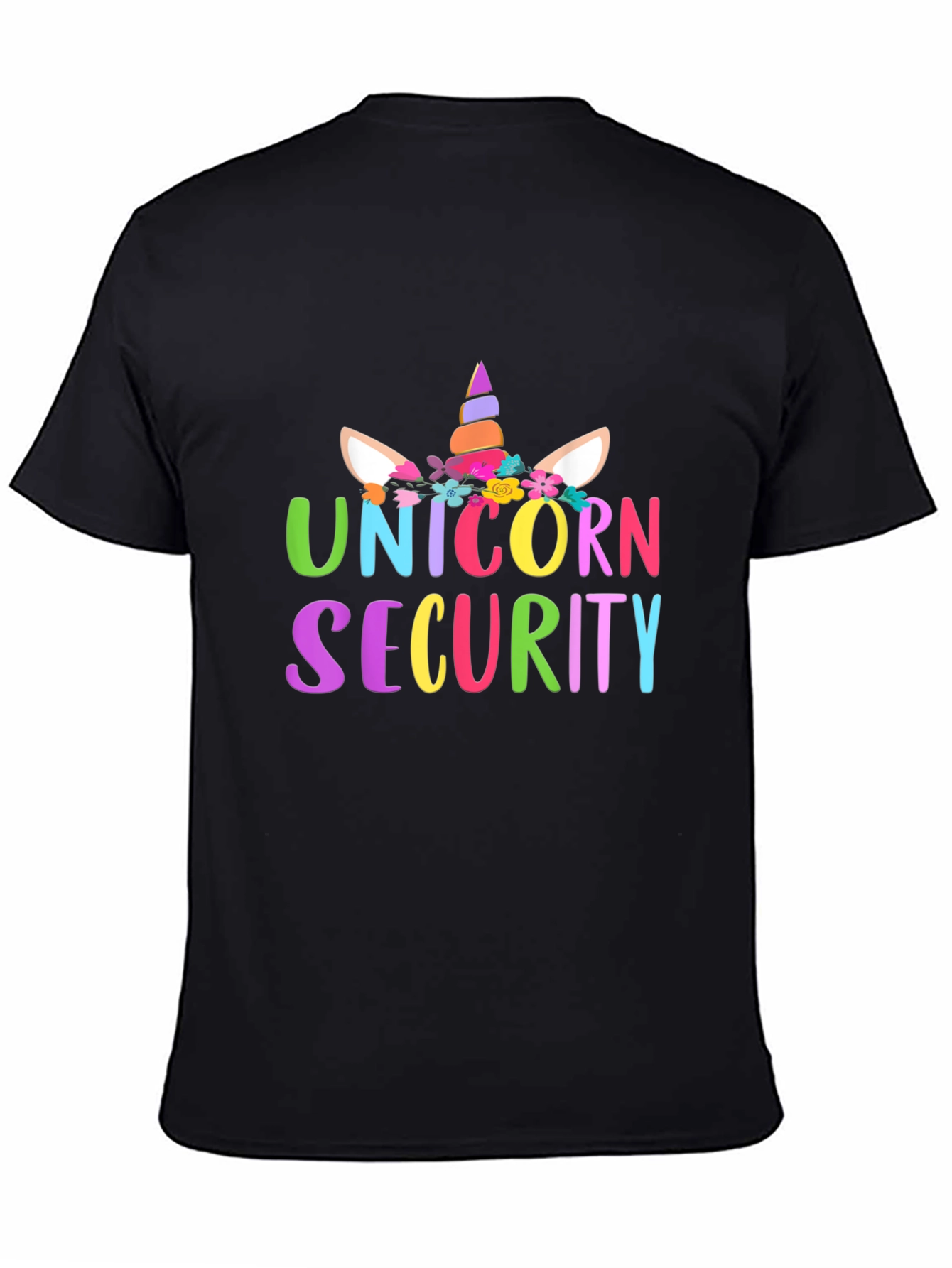 Unicorn Security Black T-Shirt