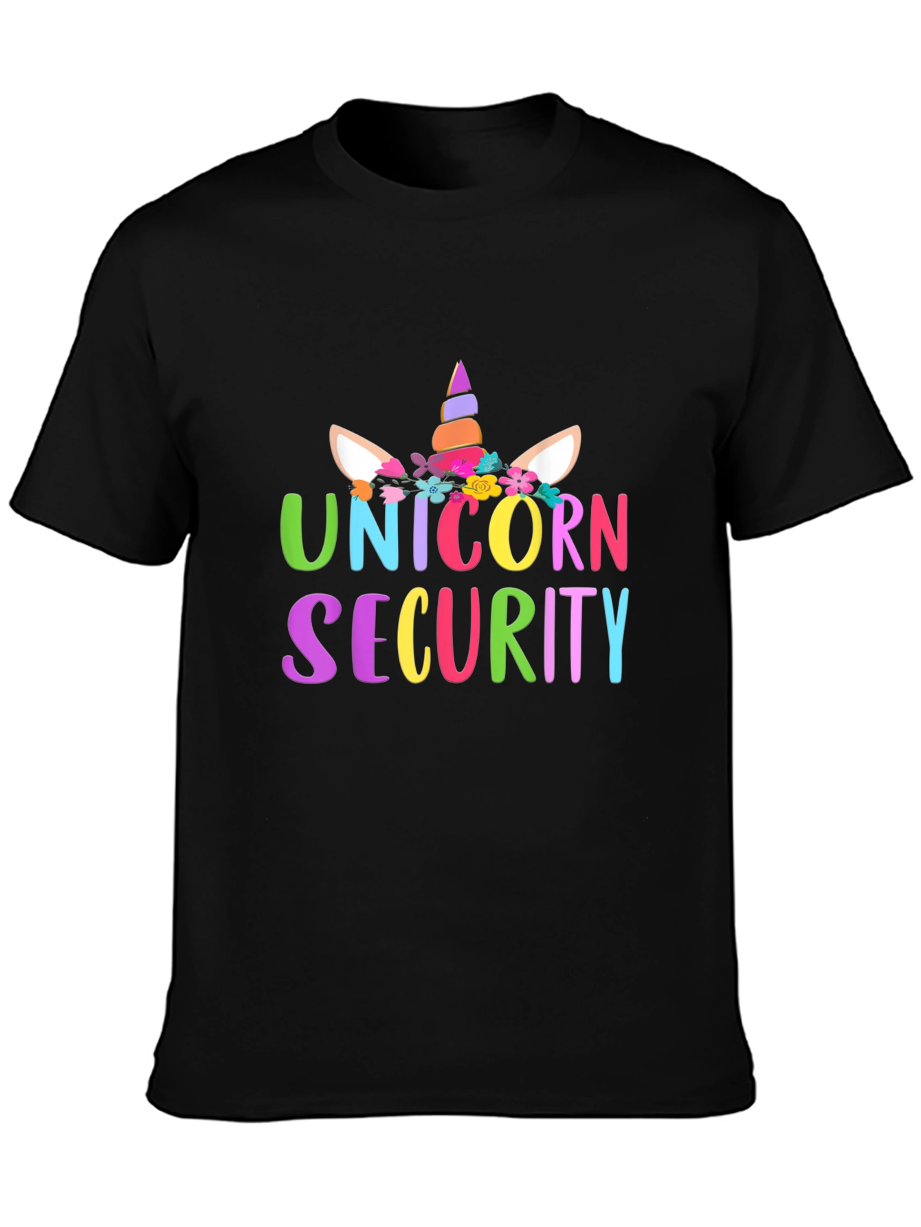 Unicorn Security Black T-Shirt