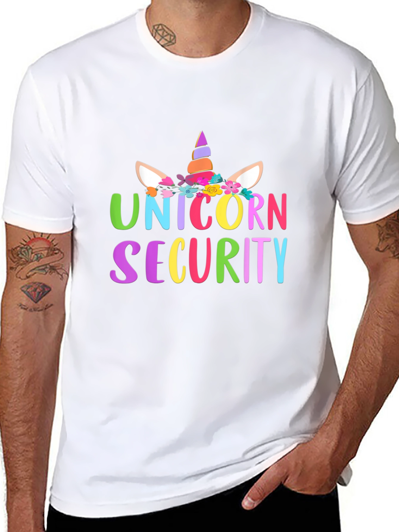 Unicorn Security Black T-Shirt