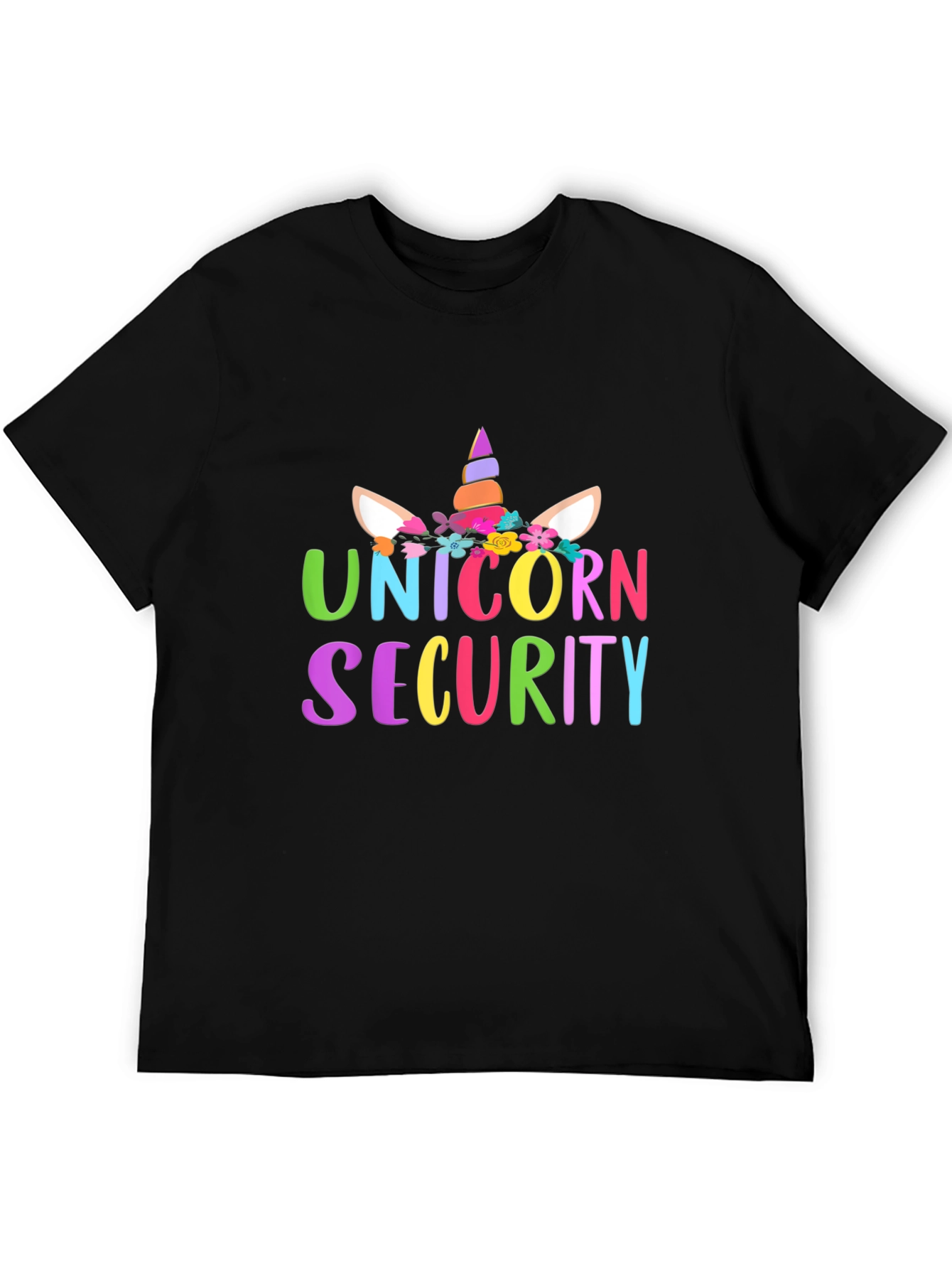 Unicorn Security Black T-Shirt