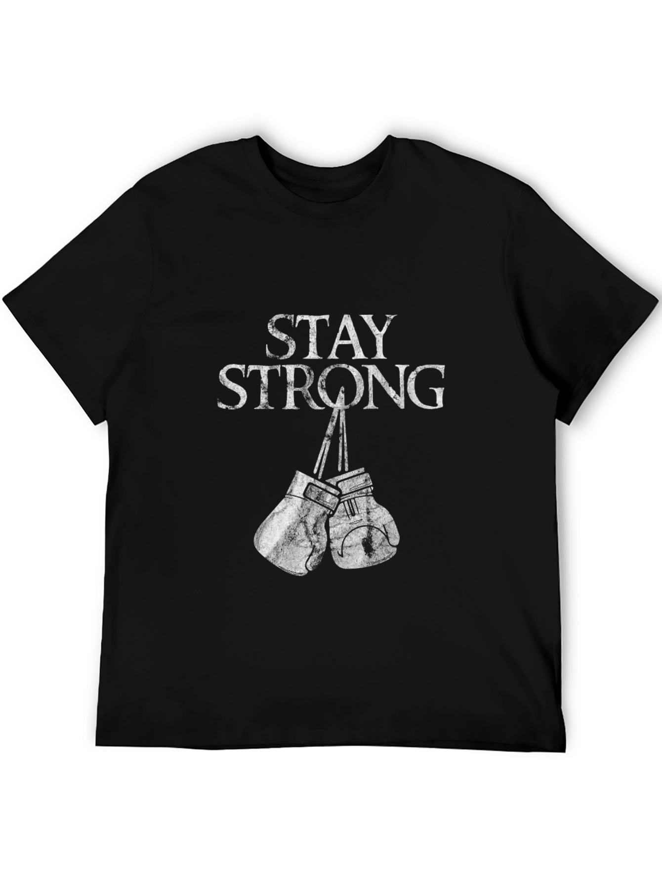 Stay Strong Boxing Gloves Graphic T-Shirt